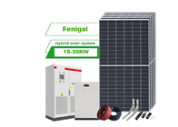 स्टोरेज बैटरी के साथ हाइब्रिड 3 चरण सौर ऊर्जा प्रणाली 15 किलोवाट 30 किलोवाट पैनलेस सोलारेस किट
