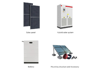 हाइब्रिड सेट सौर ऊर्जा बैटरी ऊर्जा भंडारण प्रणाली 30kw 50kw घर के लिए 60Hz