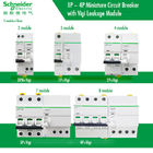 विद्युत वितरण के लिए Acti9 MCB श्नाइडर इलेक्ट्रिक मिनिएचर सर्किट ब्रेकर 6 ~ 63A, 1P, 2P, 3P, 4P, DPN