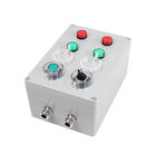 पनरोक पुश बटन स्विच बॉक्स, आपातकालीन स्टॉप बटन बॉक्स संकेतक लाइट प्लास्टिक एल्यूमीनियम