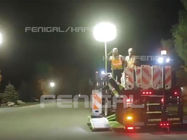 रात सड़क रखरखाव के लिए टंगस्टन हलोजन 130CM इन्फ्लेटेबल लाइटिंग बैलून