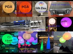 1.6m/5.2ft एलईडी व्हाइट या RGBW 400W इवेंट बैलून लाइट – तिपाई, ट्रस, या छत पर लटकाने के लिए