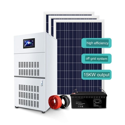 15KW सोलर जेनरेटर सिस्टम होम ऑफ ग्रिड स्टोरेज फोटोवोल्टिक पूरा सेट 220v हाई पावर