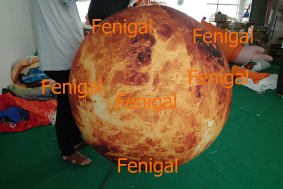 फैक्टरी प्रत्यक्ष आपूर्ति विशाल एलईडी inflatable लटकती सौर प्रणाली ग्रहों सजावटी प्रयोजनों के लिए,