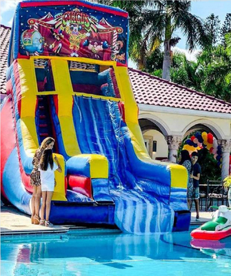 आधुनिक सरल किफायती वाणिज्यिक inflatable पानी स्लाइड & बच्चों के उछाल घर