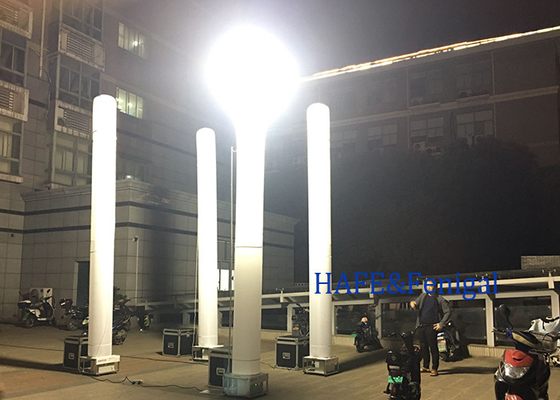 5M 1000w सरल और तेज inflatable प्रकाश टॉवर स्तंभ एक बड़े क्षेत्र प्रकाश के लिए