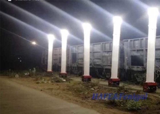 सुरक्षा inflatable प्रकाश टॉवर HMI 1000W उपयुक्त आउटडोर औद्योगिक प्रकाश व्यवस्था के लिए रात में 360 डिग्री