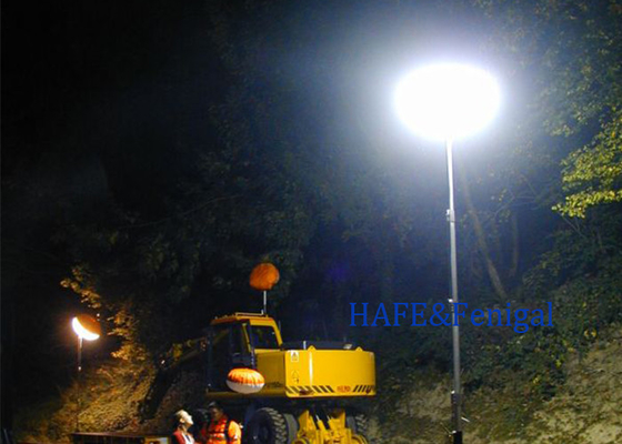रात का निर्माण सड़क का पक्कीकरण चमक मुक्त हलोजन में गुब्बारा रोशनी 650W-4000W