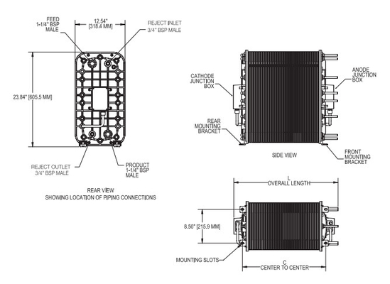 इलेक्ट्रॉनिक ऊर्जा उद्योग के लिए अधिक स्थिरता IONpure CEDI LX-Z IP-LXM30Z-5