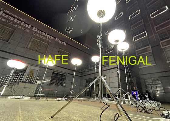 360 डिग्री सूर्य 480W एलईडी गुब्बारा प्रकाश रात के लिए निर्माण चमक मुक्त कार्य क्षेत्र प्रकाश व्यवस्था