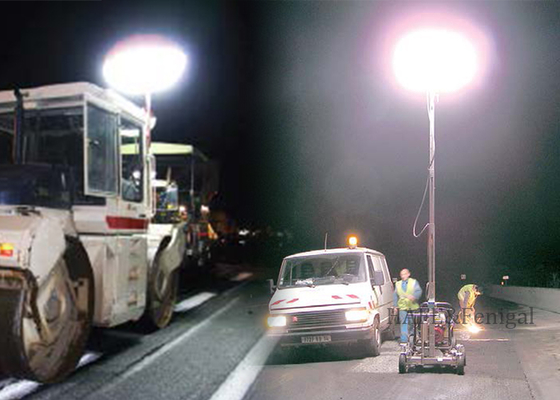 अग्नि आपातकालीन बचाव रात निर्माण 640W एलईडी सुरक्षा गुब्बारा प्रकाश अनुकूलन का समर्थन करता है