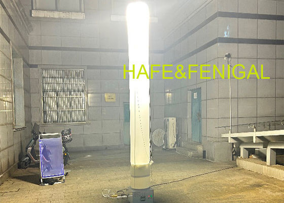 3-5M पोर्टेबल inflatable प्रकाश टॉवर 1000W बड़े क्षेत्रों के लिए आउटडोर रात प्रकाश व्यवस्था