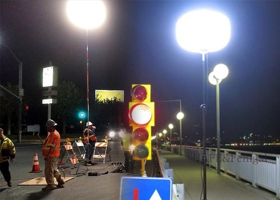 800W डिमेबल एलईडी इन्फ्लेटेबल लाइट टावर रात के बचाव निर्माण सुरक्षा के लिए अनुकूलन योग्य