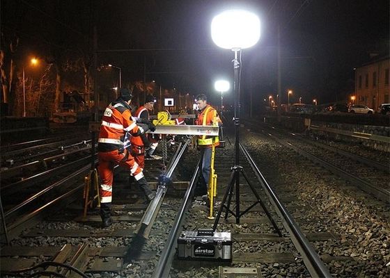 400W एलईडी इन्फ्लेटेबल लाइट टावर वर्क एरिया के लिए सॉफ्ट लाइट, आसान सेटअप