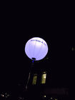 63W आरजीबी के साथ 96W आरजीबी एलईडी Inflatable प्रकाश सजावट सफेद पाली रेशम गुब्बारा