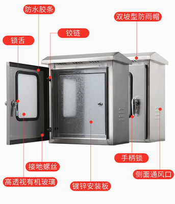 304 स्टेनलेस स्टील वेदरप्रूफ डिस्ट्रीब्यूशन बॉक्स वॉल माउंटेड फ्लोर स्टैंडिंग मेटल जंक्शन बॉक्स