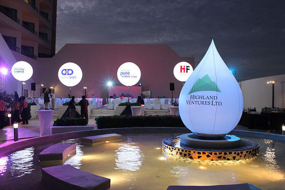 640W Inflatable एलईडी मून बैलून लाइट विथ लाइट एरिया 60000 लुमन्स नाइट आउटडोर इवेंट्स